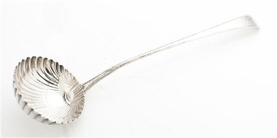 * A George III Silver Ladle