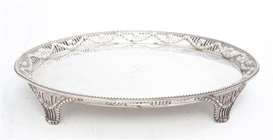 * A George III Silver Salver Robert
