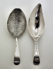 A George III silver caddy spoo