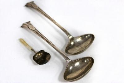A George III silver caddy spoon