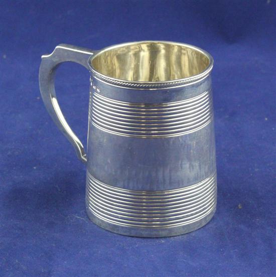 A George III silver christening mug