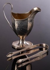 A George III silver cream jug,