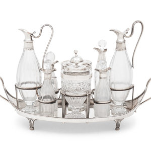 A George III Silver Cruet Set
