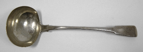 A George III silver fiddle