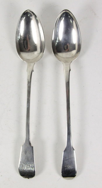 A George III silver fiddle
