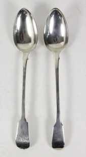 A George III silver fiddle pat