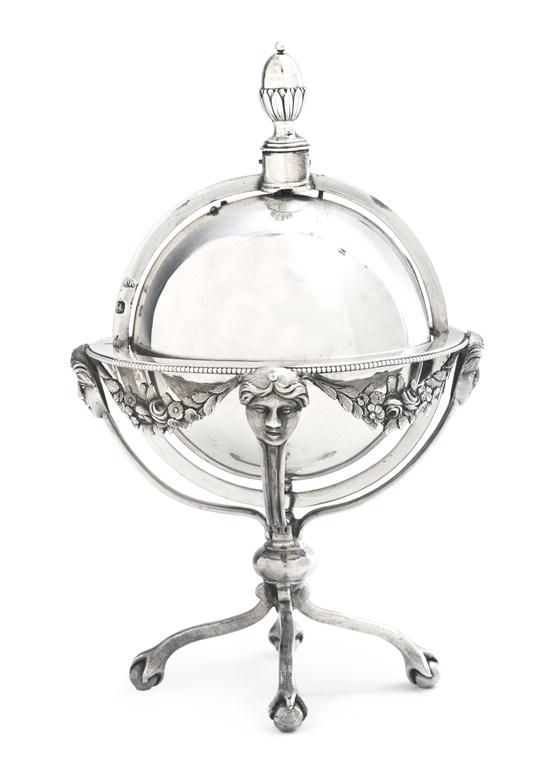 A George III Silver Inkstand John