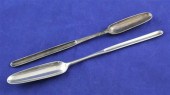 A George III silver marrow sco