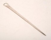 A George III silver meat skewe