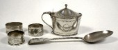 A George III silver oval musta