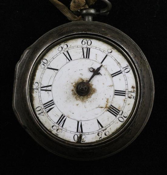 A George III silver pair cased