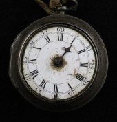 A George III silver pair cased