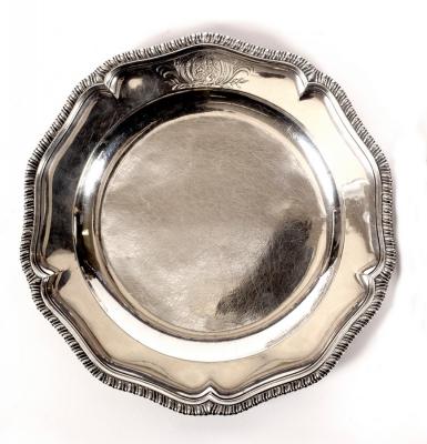 A George III silver plate,