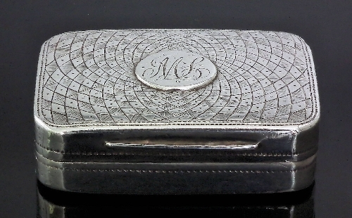 A George III silver rectangular