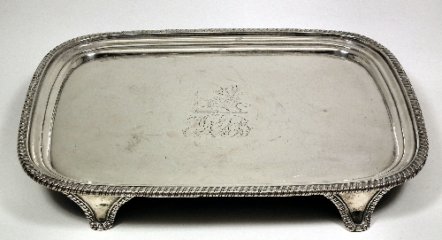 A George III silver rectangular