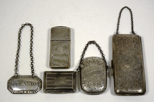 A George III silver rectangular