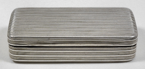 A George III silver rectangular