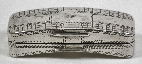 A George III silver rectangular