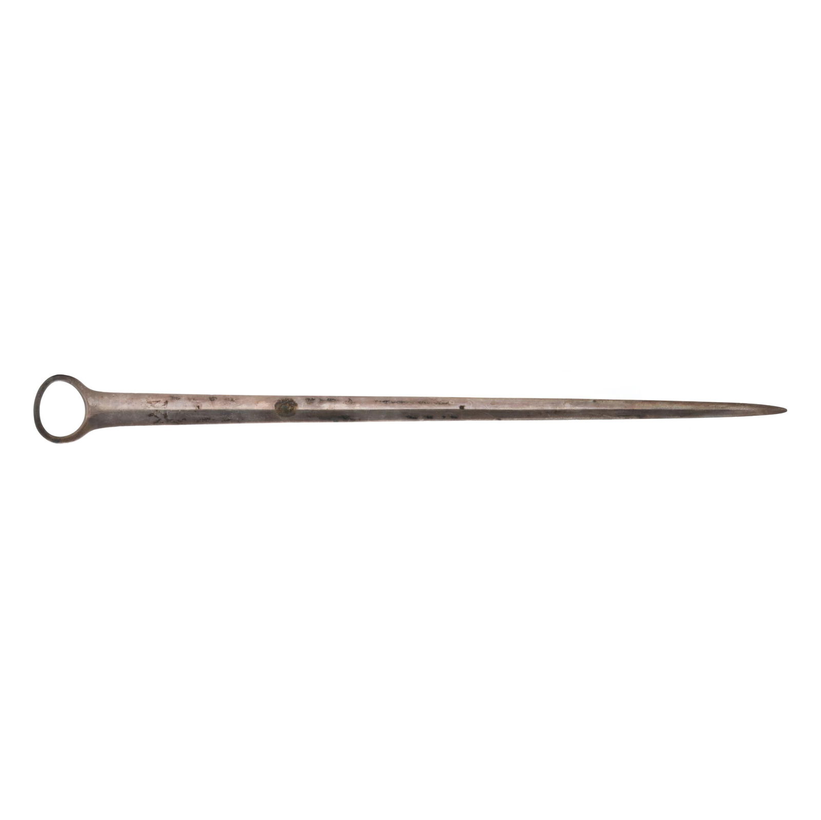 A GEORGE III SILVER SKEWER, MARK OF