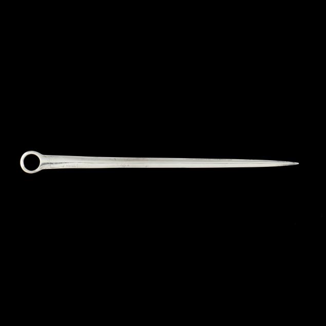 A GEORGE III SILVER SKEWER, MARK OF
