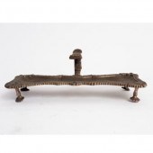 A George III silver snuffer tr