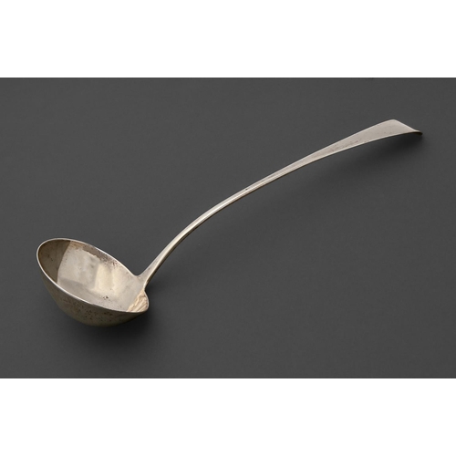 A George III silver soup ladle, Old