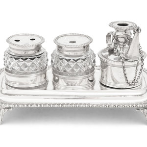 A George III Silver Standish