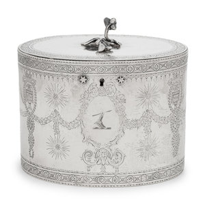 A George III Silver Tea Caddy