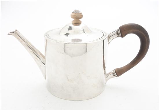 A George III Silver Teapot John