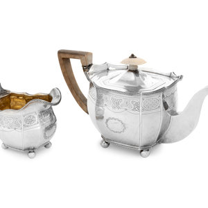 A George III Silver Teapot and