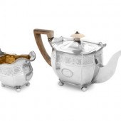 A George III Silver Teapot and
