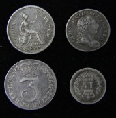 A George III silver three penc