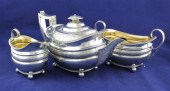A George III silver three piec