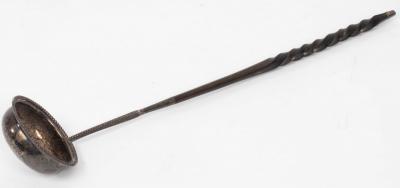 A George III silver toddy ladle,