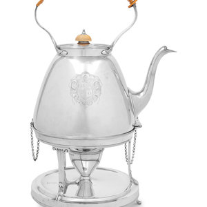 A George III Silver Water Kettle on