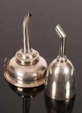 A George III silver wine funne