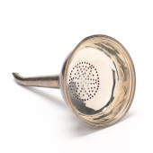 A GEORGE III SILVER WINE FUNNE