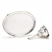 A GEORGE III SILVER WINE FUNNE