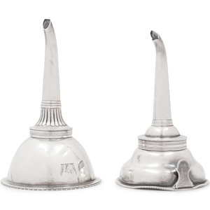 A George III Silver Wine Funnel