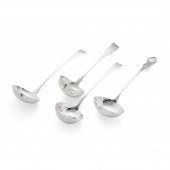 A GEORGE III SOUP LADLE Andrew