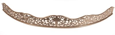 A George III steel fire curb, circa