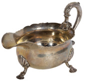 A GEORGE III STERLING SAUCE BO