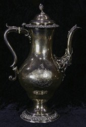 A GEORGE III STERLING TEAPOT A