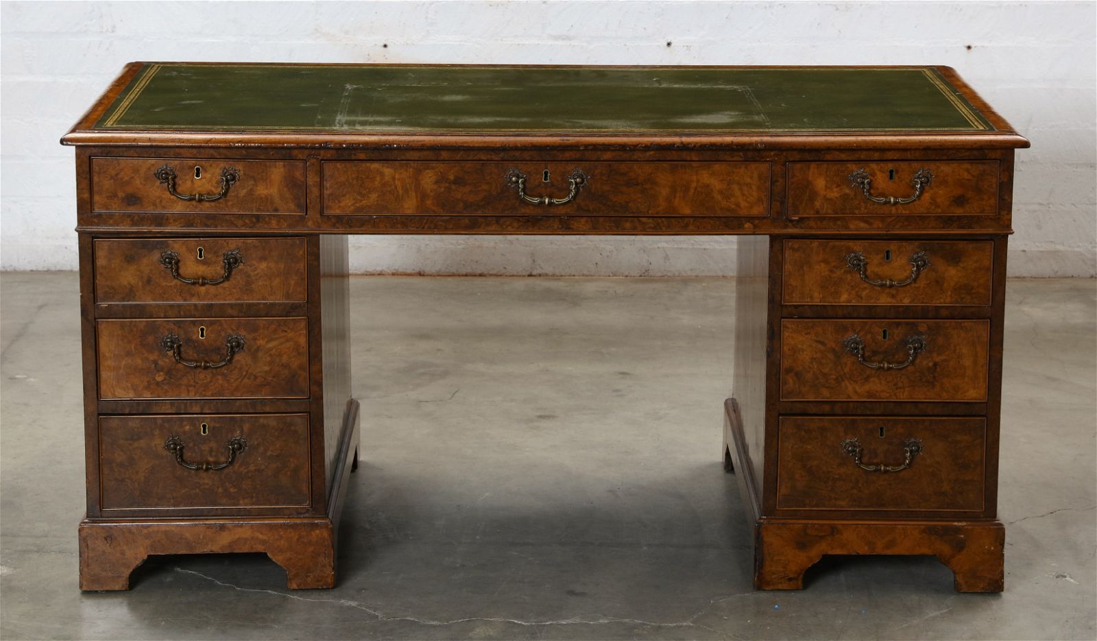 A GEORGE III STYLE BURR WALNUT