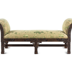 A George III Style Carved Walnut