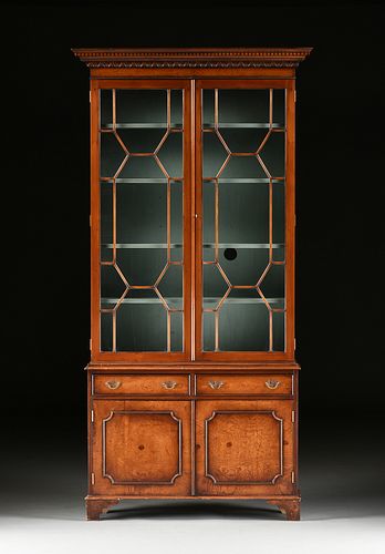 A GEORGE III STYLE CARVED ELM