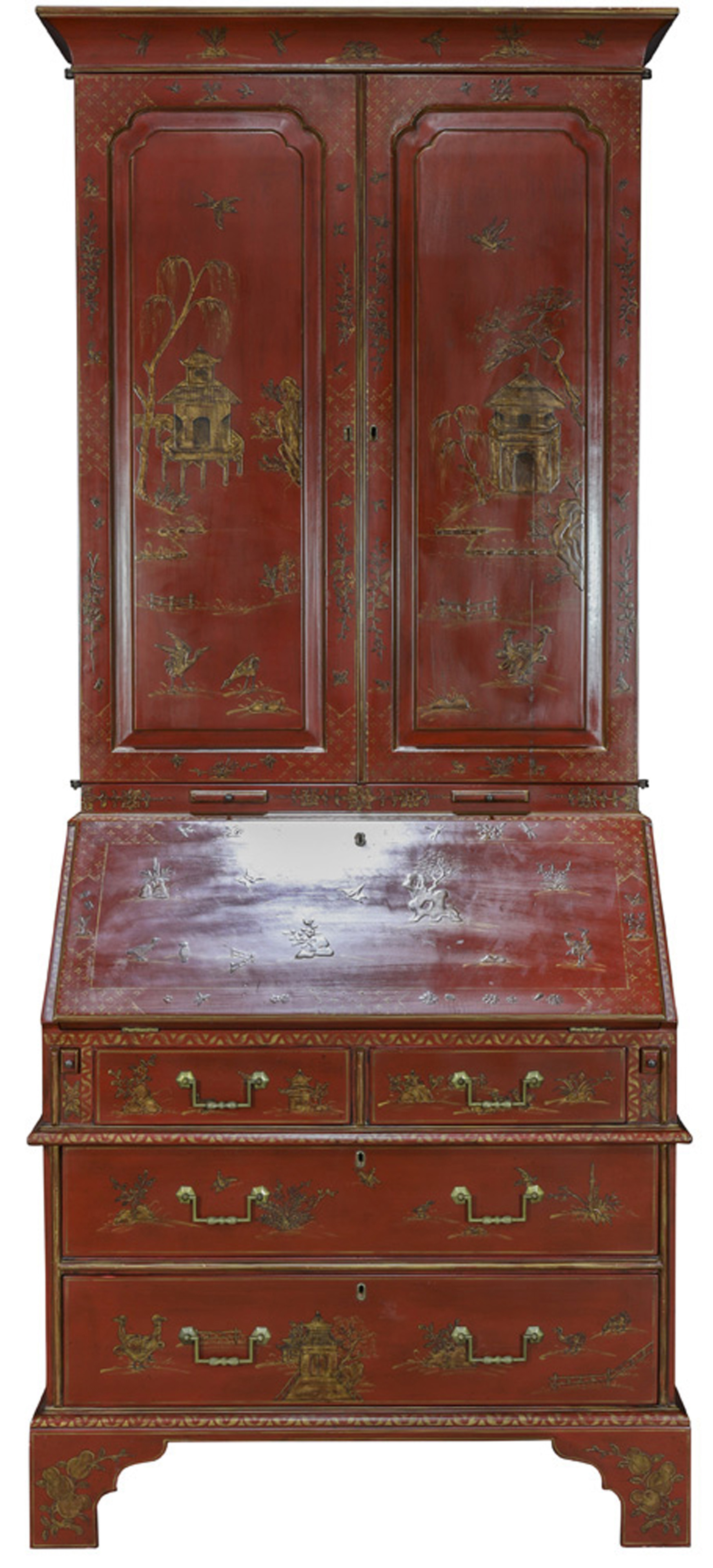 A GEORGE III STYLE CHINOISERIE