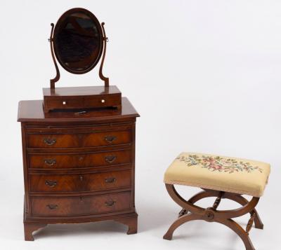 A George III style dressing chest