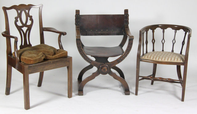 A George III style fruitwood