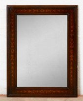 A GEORGE III STYLE INLAID MAHO